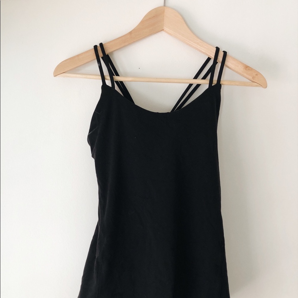 Lululemon Black Knot Detail Tank Top